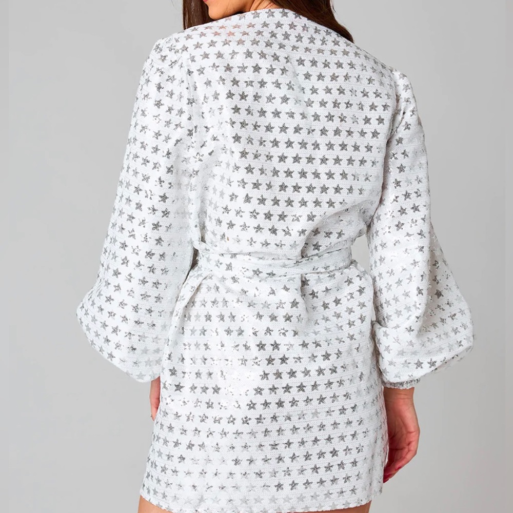 Glam Sequin Wrap Dress - Picture 2 of 2